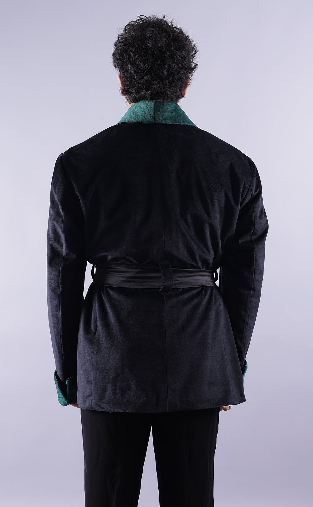 Men's Dark Green Tuxedo Jacket - Premium Velvet Fabric