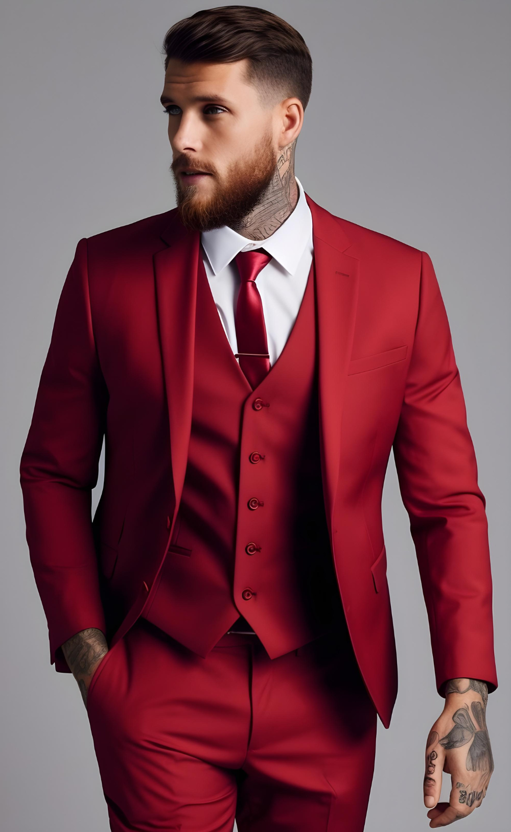 RED SUIT 3-PIECE