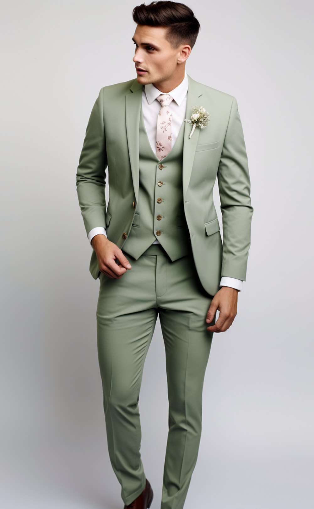 SAGE GREEN SUIT 3-PIECE(Discounted as Replacement)