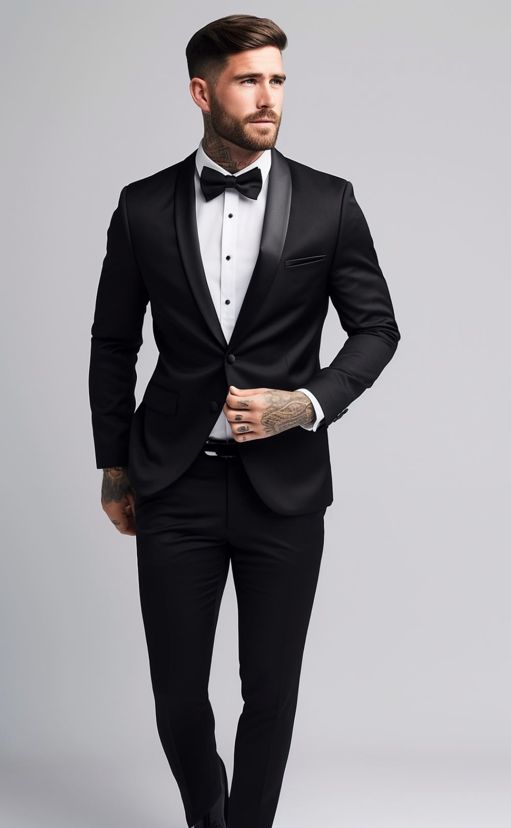 BLACK 2 PIECE TUXEDO SUIT