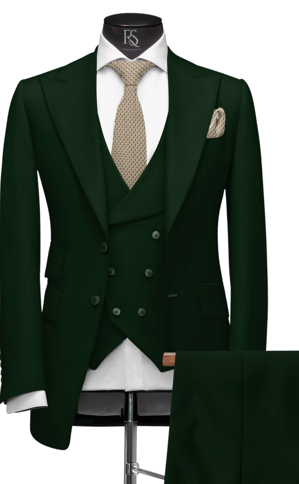 EMERALD GREEN SLIM-FIT SUIT 3-PIECE