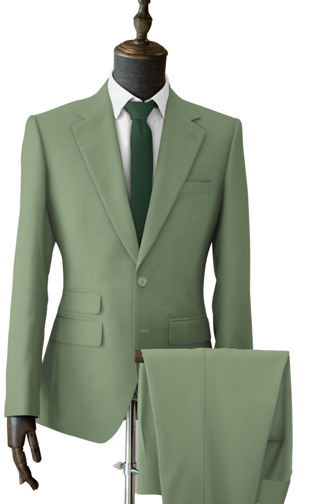 SAGE GREEN SLIM FIT 2 PIECE SUIT