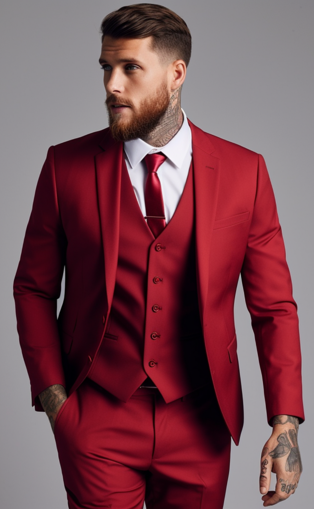 RED SUIT 3-PIECE