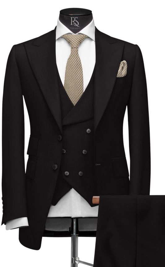 DARK BROWN SLIM-FIT SUIT 3-PIECE