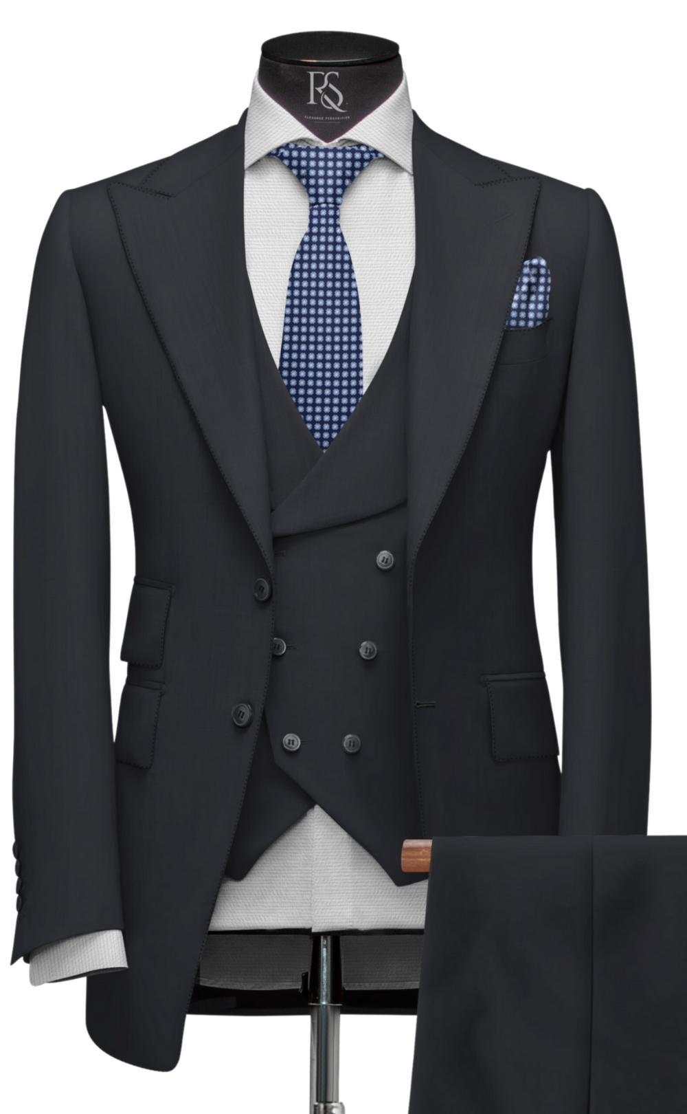 NAVY BLUE SLIM-FIT SUIT 3-PIECE