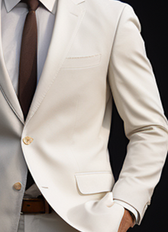 Timeless Style Classic Cream Two-Piece Suit for Men