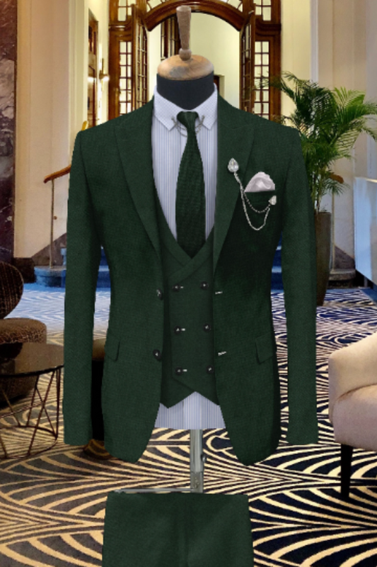 EMERALD GREEN SUIT 3-PIECE