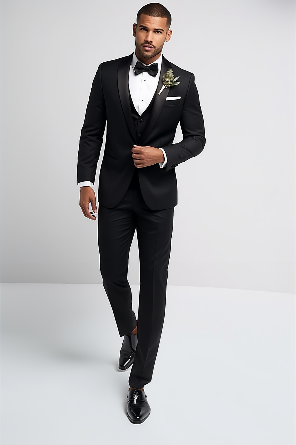 Formal black suit discount