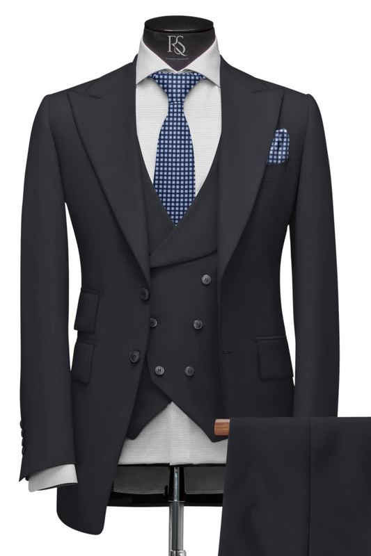 NAVY BLUE SLIM-FIT SUIT 3-PIECE